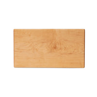 Large maple chopping board by Treeboard, top view. These cutting boards are organic. made of one piece of wood with no glue or petroleum products.