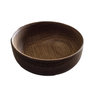 Wooden salt cellar or spice bowl by Treeboard made from white oak and turned on a lathe.