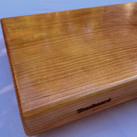 Large black cherry serving board and cutting board or cheese board by Treeboard.