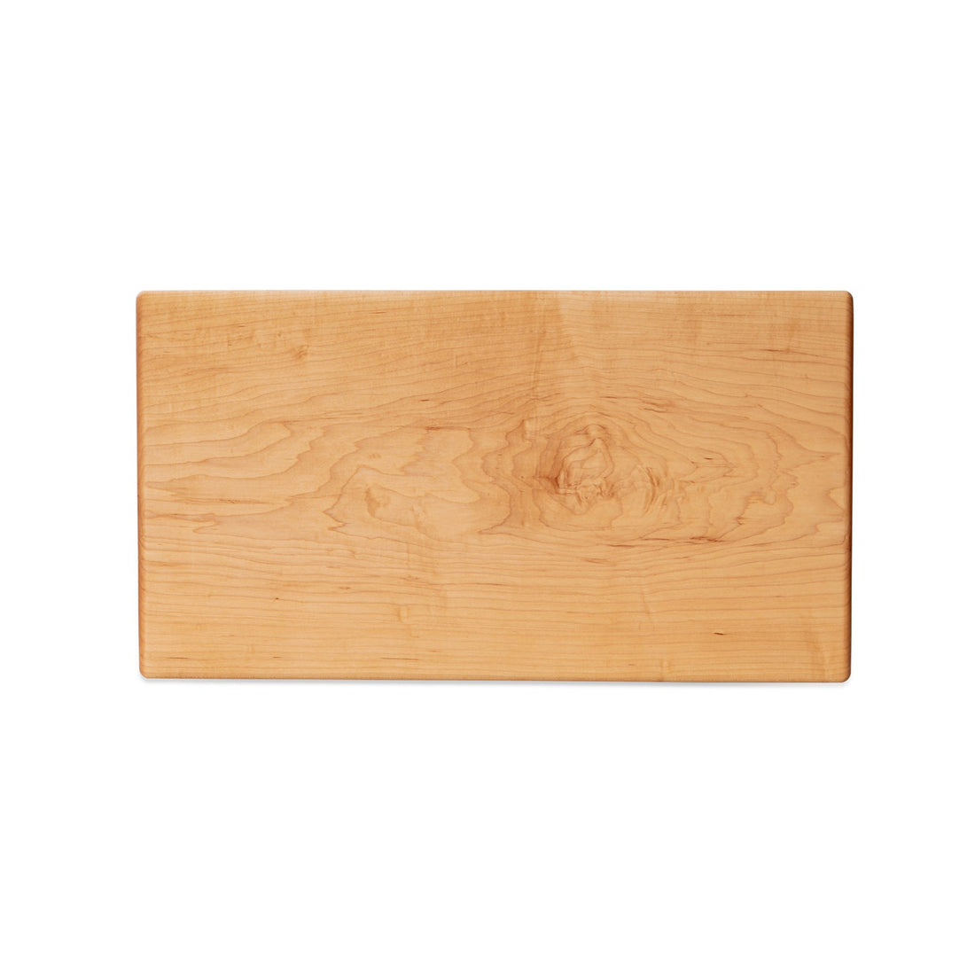 Large maple chopping board by Treeboard, top view. These cutting boards are organic. made of one piece of wood with no glue or petroleum products.