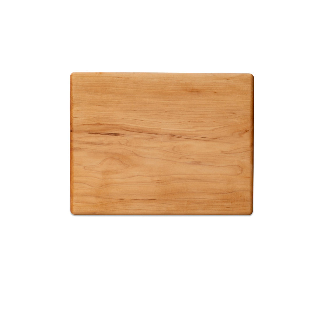 Medium maple chopping board by Treeboard, top view. These cutting boards are organic. made of one piece of wood with no glue or petroleum products.