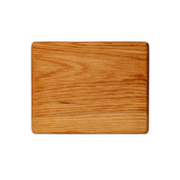 Small oak chopping board by Treeboard, top view. These cutting boards are organic. made of one piece of wood with no glue or petroleum products.