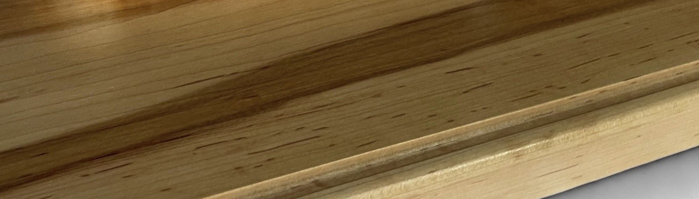 Large maple cutting board by Treeboard with juice groove